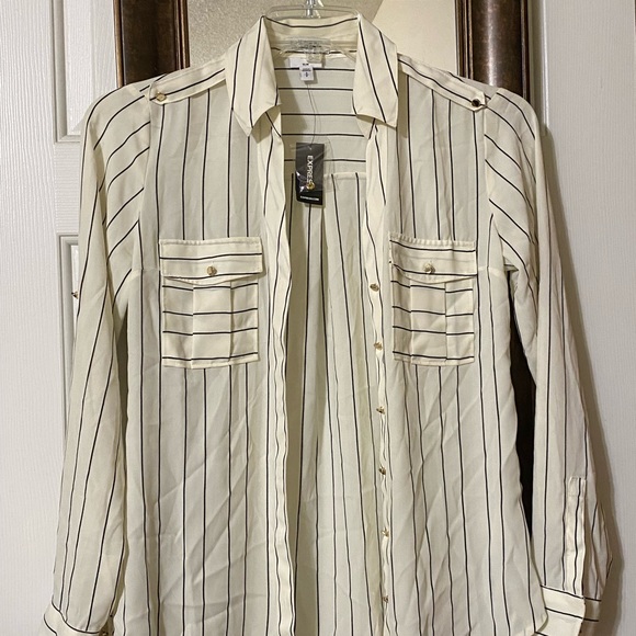 Express Slim Portofino Blouse, NWT, Small - Picture 2 of 6